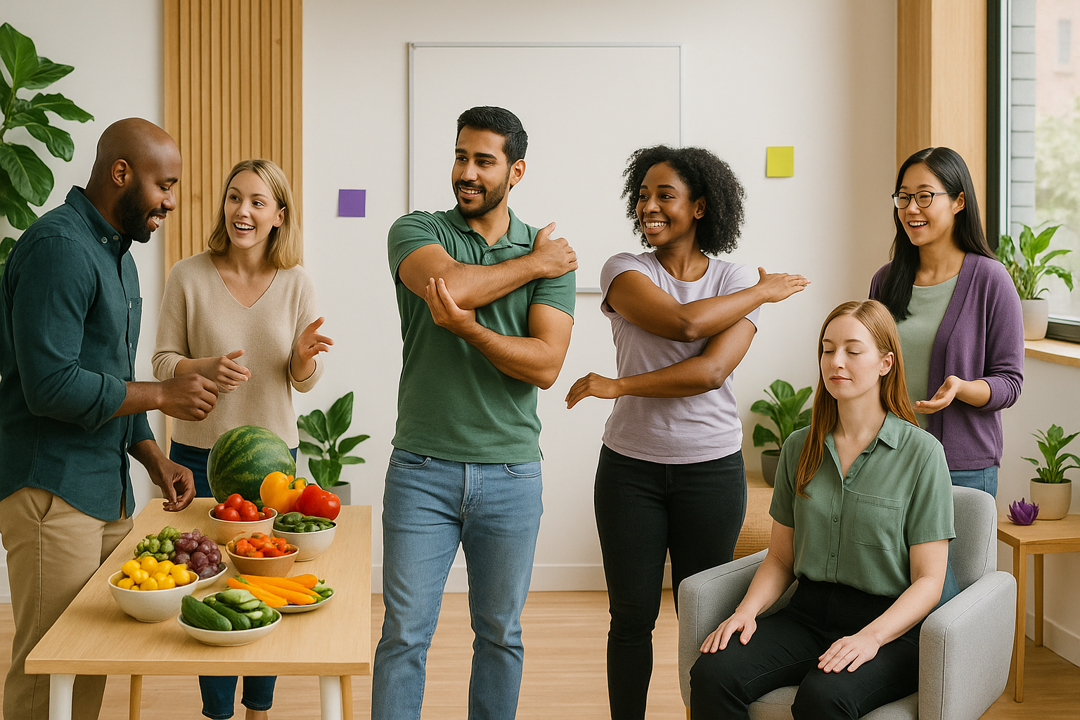 Gesundheitstag mit interaktiven Stationen und Genussinseln